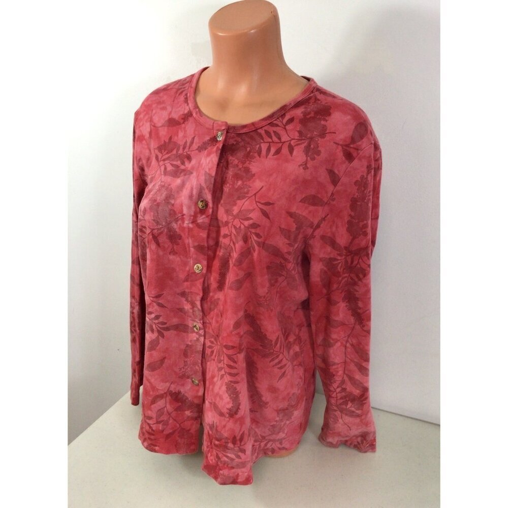 Focus Floral Top Blouse Womens XL